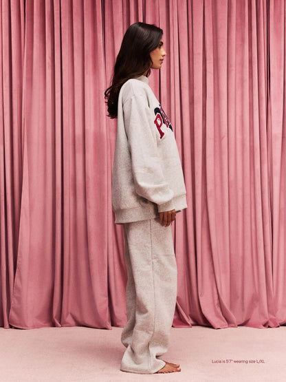 Jean Heart Varsity Mockneck